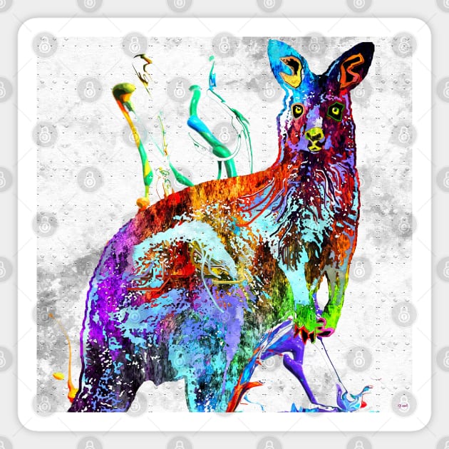 Kangaroo Grunge Sticker by danieljanda